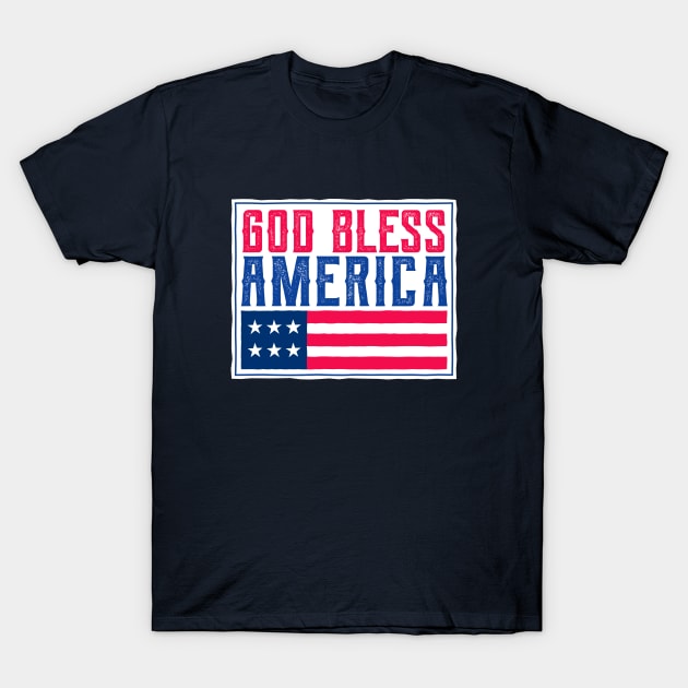 God bless America T-Shirt by TompasCreations